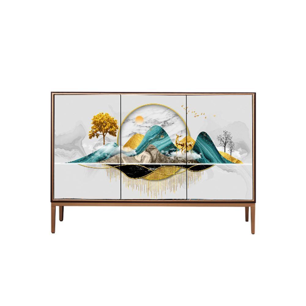 Uno Sideboard in a lifestyle setting with extra wide sideboard