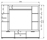 Lucerne Oak Entertainment Unit - 11008353