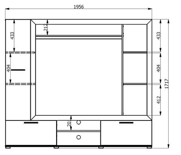 Lucerne Oak Entertainment Unit - 11008353