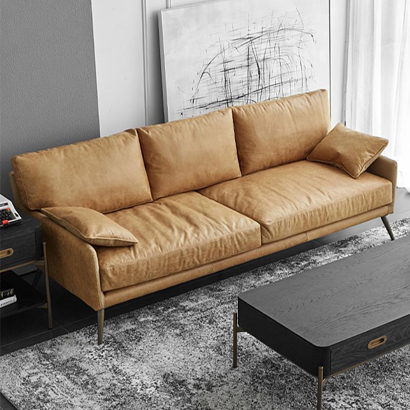 Luna Three Seaters Sofa, Three Seater Corner Sofa, Real Leather with six seater corner sofa