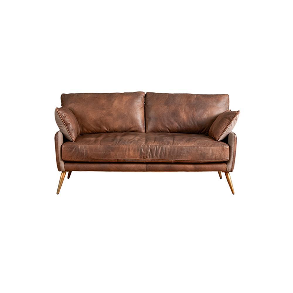 Luna Three Seaters Sofa, Three Seater Corner Sofa, Real Leather with tan leather corner sofa