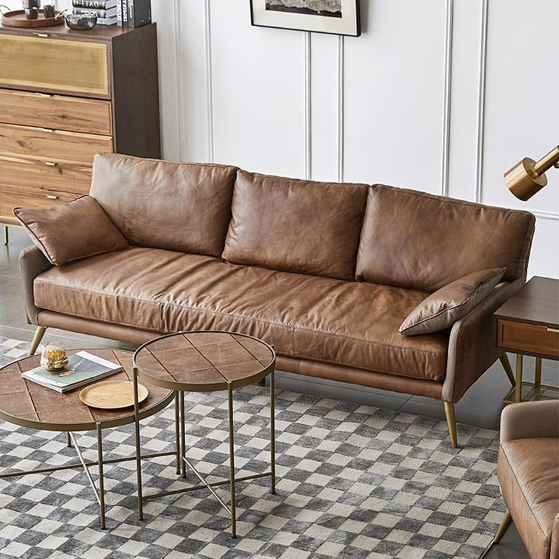 Luna Three Seaters Sofa, Three Seater Corner Sofa, Real Leather, product image