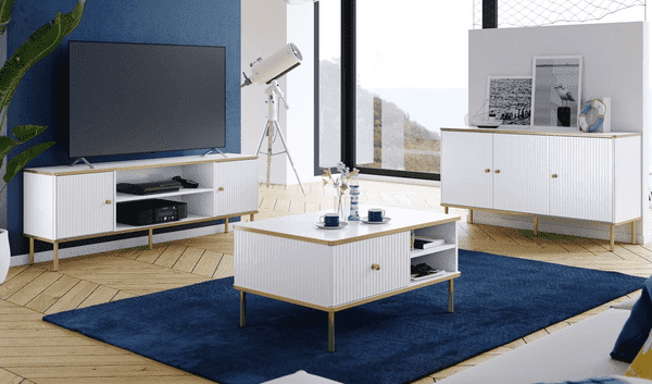 Maison White And Gold Coffee Table - 3149