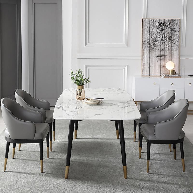 Malvern Dining Table, White with 4-6 extendable dining table