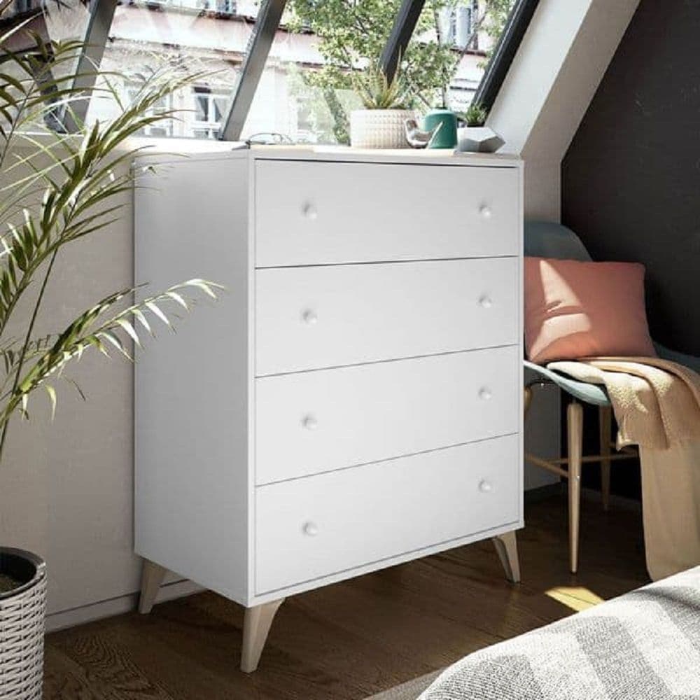 Martinelli Artic White 4 Drawer Chest - 3214