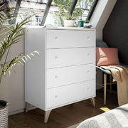Martinelli Artic White 4 Drawer Chest - 3214