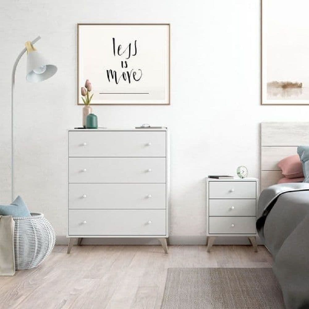 Martinelli Artic White 4 Drawer Chest - 3214