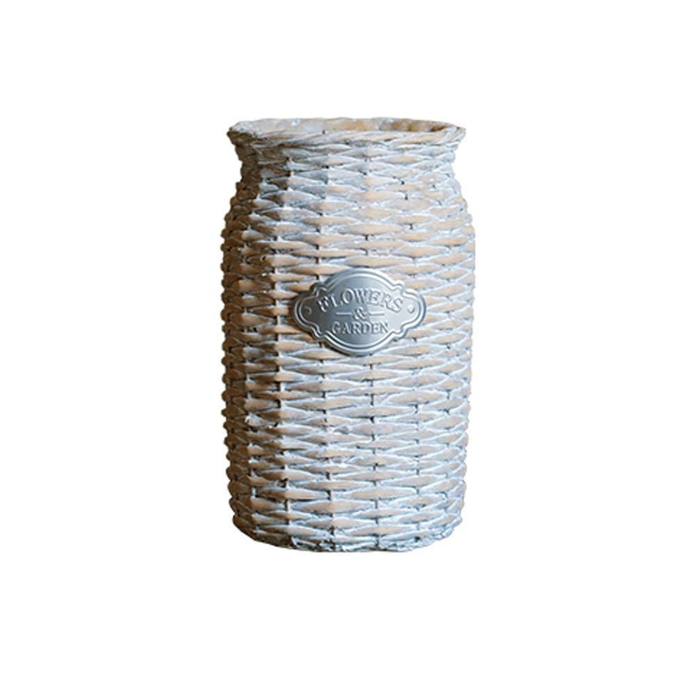MI37 A Set Of Two Rattan Outdoor Plant Stands-Weilai Concept-Weilai Concept