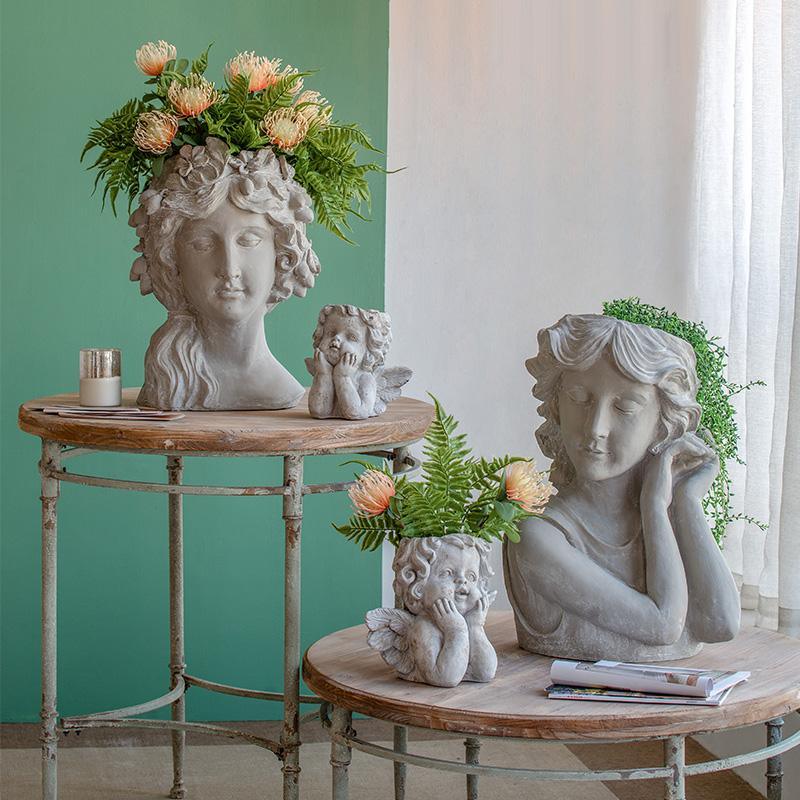 MI38 A Set Of Three Indoor/ Outdoor Plant Stands-Weilai Concept-Weilai Concept