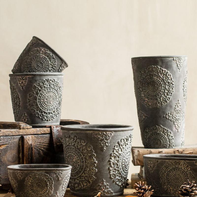 MI42 A Set Of Two Indoor/ Outdoor Plant Stands-Weilai Concept-Weilai Concept