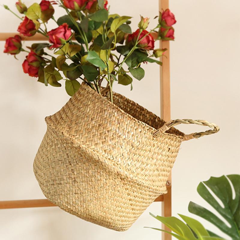 MI44 A Set Of Two Rattan Indoor Plant Stands-Weilai Concept-Weilai Concept