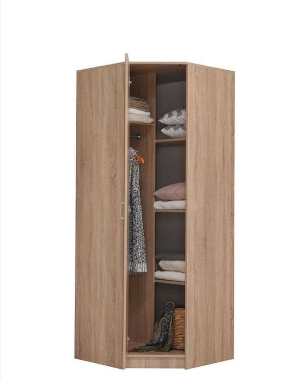 Miami Sonoma Oak Effect Corner Wardrobe - 11008710