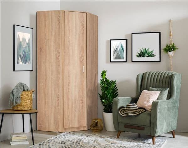 Miami Sonoma Oak Effect Corner Wardrobe - 11008710