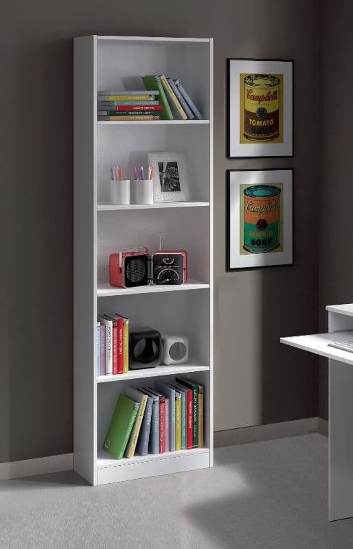 Mila Artic White Bookcase - 2444