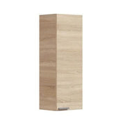 Milano Oak Effect 1 Door Small Wall Mounted Floating Bathroom Storage Cupboard - 305270BO