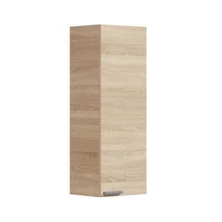 Milano Oak Effect 1 Door Small Wall Mounted Floating Bathroom Storage Cupboard - 305270BO