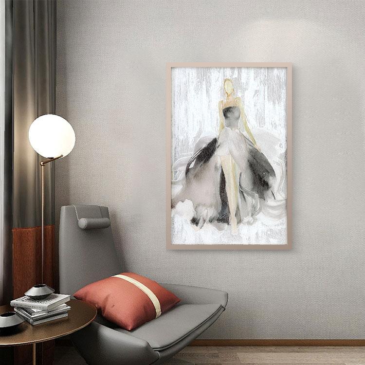 Model Framed Wall Art Print 40*60cm-Weilai-Weilai Concept