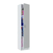 Multi Purpose White Narrow Storage Cupboard - 2473