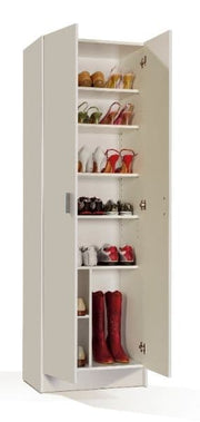 Multi Purpose White Wide Storage Cupboard - 2472