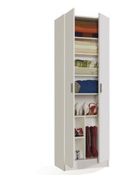 Multi Purpose White Wide Storage Cupboard - 2472