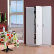 Multi Purpose White Wide Storage Cupboard 3 Door - 2591