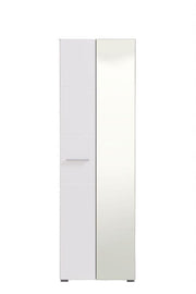 Myra White Mirrored Narrow Wardrobe - 11008561