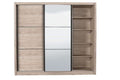 Navara Oak Effect Sliding Door Wardrobe - 11008280