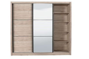Navara Oak Effect Sliding Door Wardrobe - 11008280