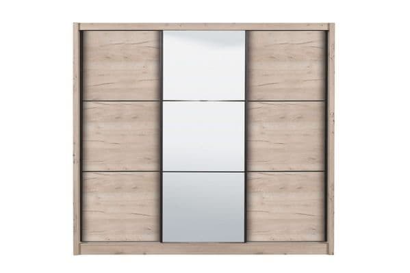 Navara Oak Effect Sliding Door Wardrobe - 11008280