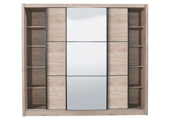 Navara Oak Effect Sliding Door Wardrobe - 11008280