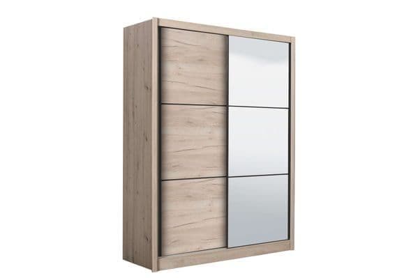 Navara Oak Effect Sliding Door Wardrobe 166cm - 11008274