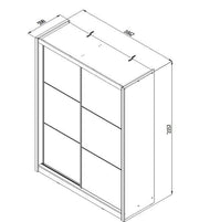 Navara Oak Effect Sliding Door Wardrobe 166cm - 11008274