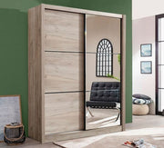 Navara Oak Effect Sliding Door Wardrobe 166cm - 11008274