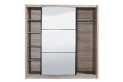 Navara Oak Effect Sliding Door Wardrobe 215cm - 11008278
