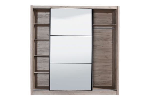 Navara Oak Effect Sliding Door Wardrobe 215cm - 11008278