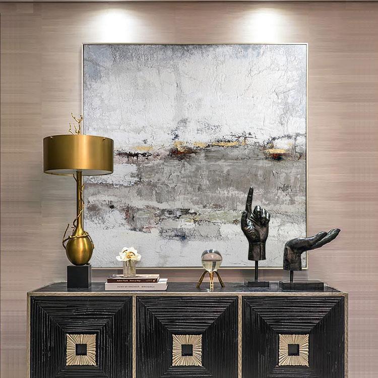Old Town Framed Wall Art Oil Painting 122*122cm-Weilai-Weilai Concept