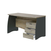 Oris Oak and Grey Large Desk With Drawers - 3121