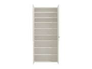 Osaka White Mirrored Large 50 Pair Shoe Cabinet Cupboard - 11011487