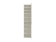 Osaka White Mirrored Slim Shoe Cabinet Cupboard - 11012393