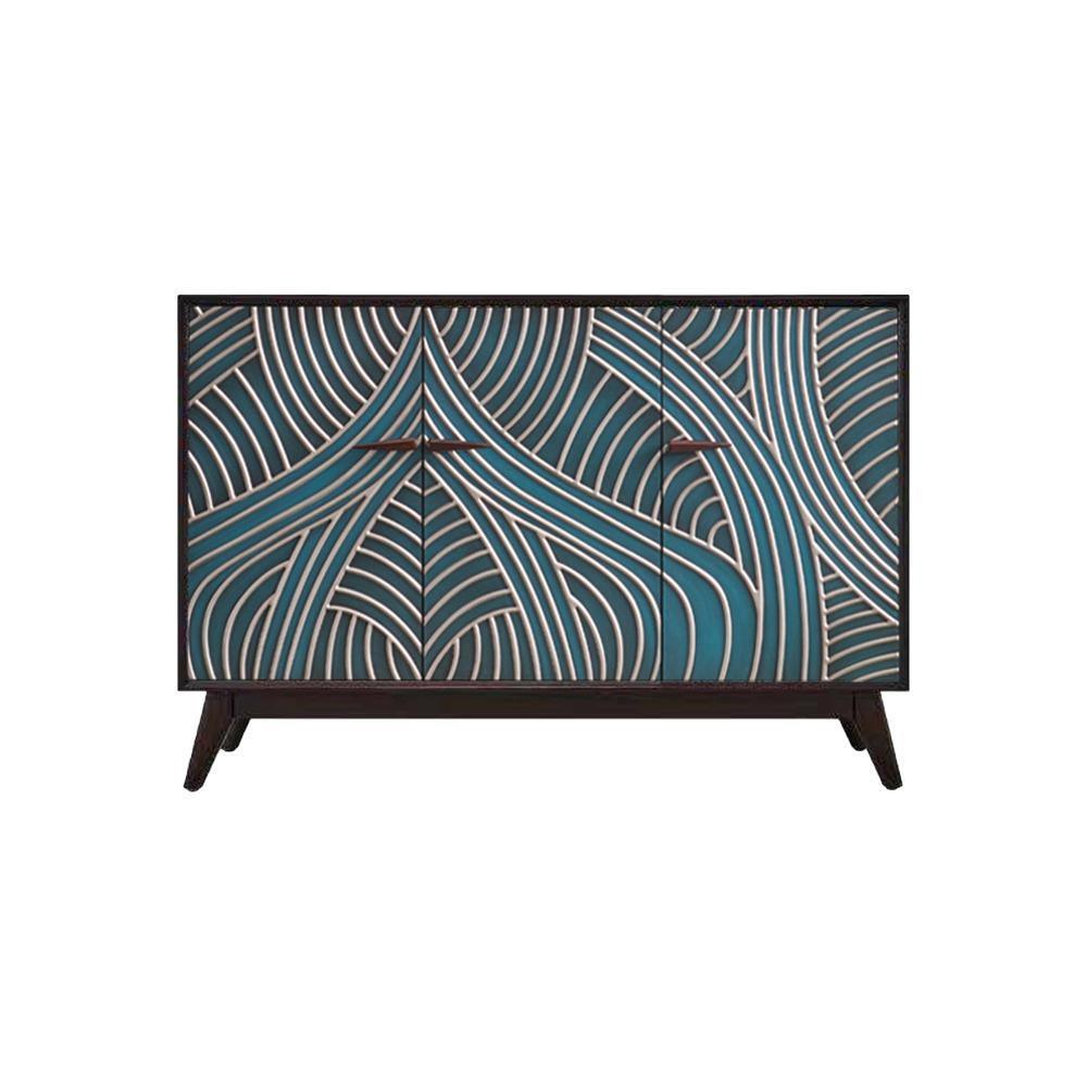Pavia Sideboard in a lifestyle setting with small black sideboard