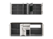 Pedro White Gloss and Grey Kitchen Units - 11012311