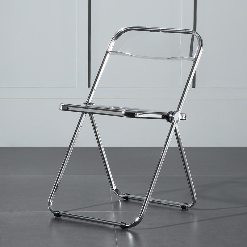 Philippe Starck Style Acrylic Folding Chair II-Weilai Concept-Clear-Weilai Concept