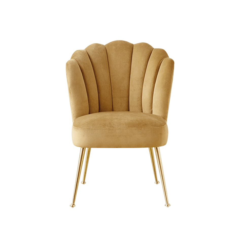 R3 Shell Dining Chair, Velvet-Weilai Concept-Weilai Concept