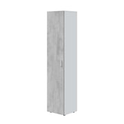 Ruben Narrow Grey & White 1 Door Universal Utility Storage Cupboard - 3245