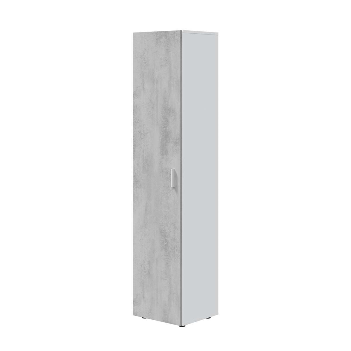 Ruben Narrow Grey & White 1 Door Universal Utility Storage Cupboard - 3245