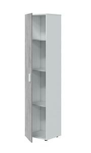 Ruben Narrow Grey & White 1 Door Universal Utility Storage Cupboard - 3245