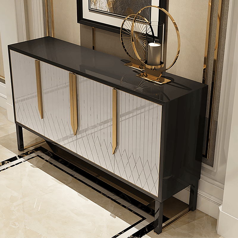 Sideboard, Khaki & Gold in a lifestyle setting with antique sideboard