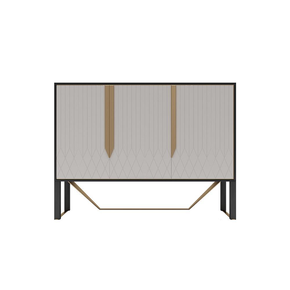 Sideboard, Khaki & Gold with corner sideboard