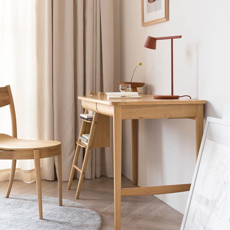 Sadie Office Desk, Ash with height of office desk