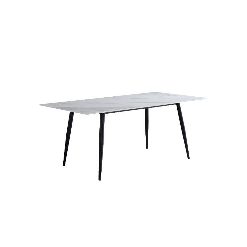 Samirah Dining Table, Sintered Stone with dining table lights
